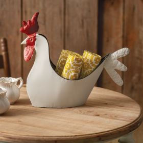 Farmhouse Rooster Kitchen Container - Rustic Storage Jar